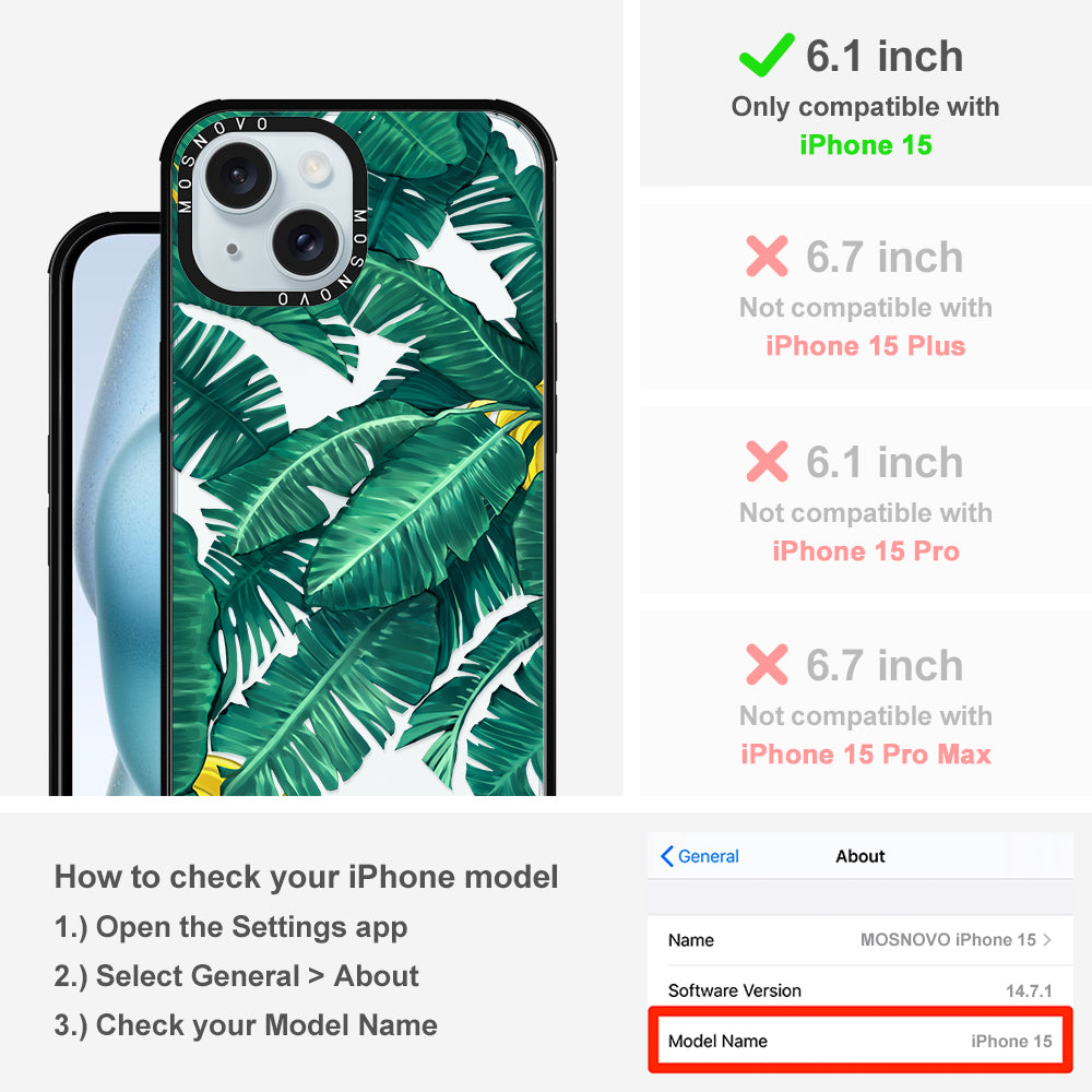 Banana Tree Phone Case - iPhone 15 Case - MOSNOVO