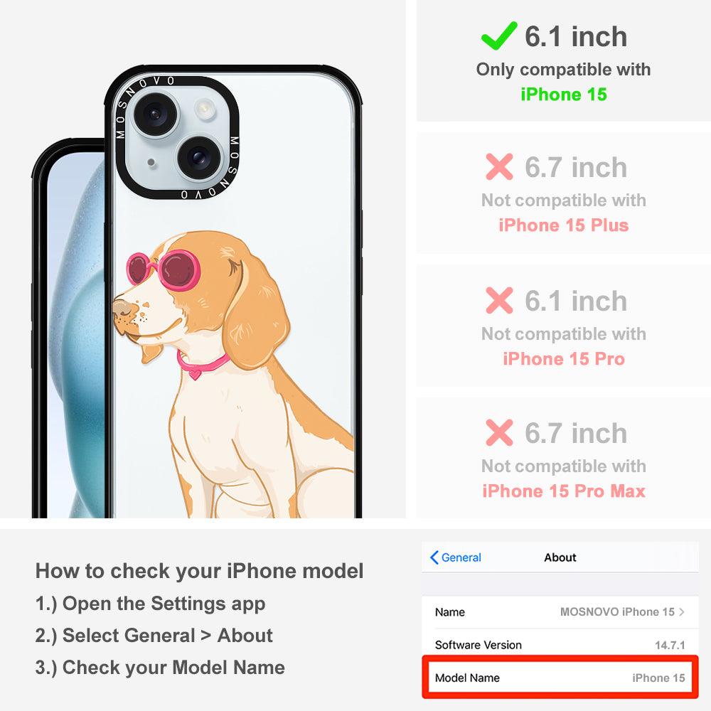 Cute Beagle Phone Case - iPhone 15 Case - MOSNOVO