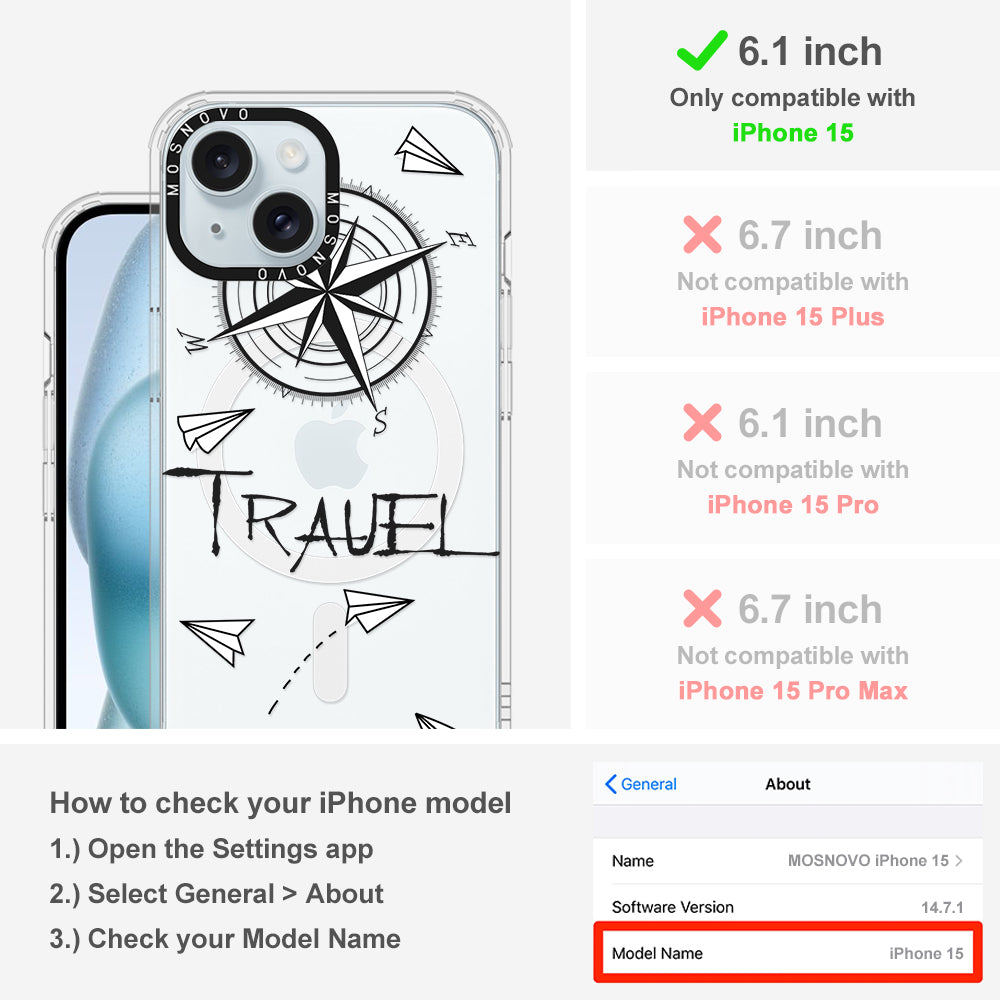 Traveller Phone Case - iPhone 15 Case - MOSNOVO