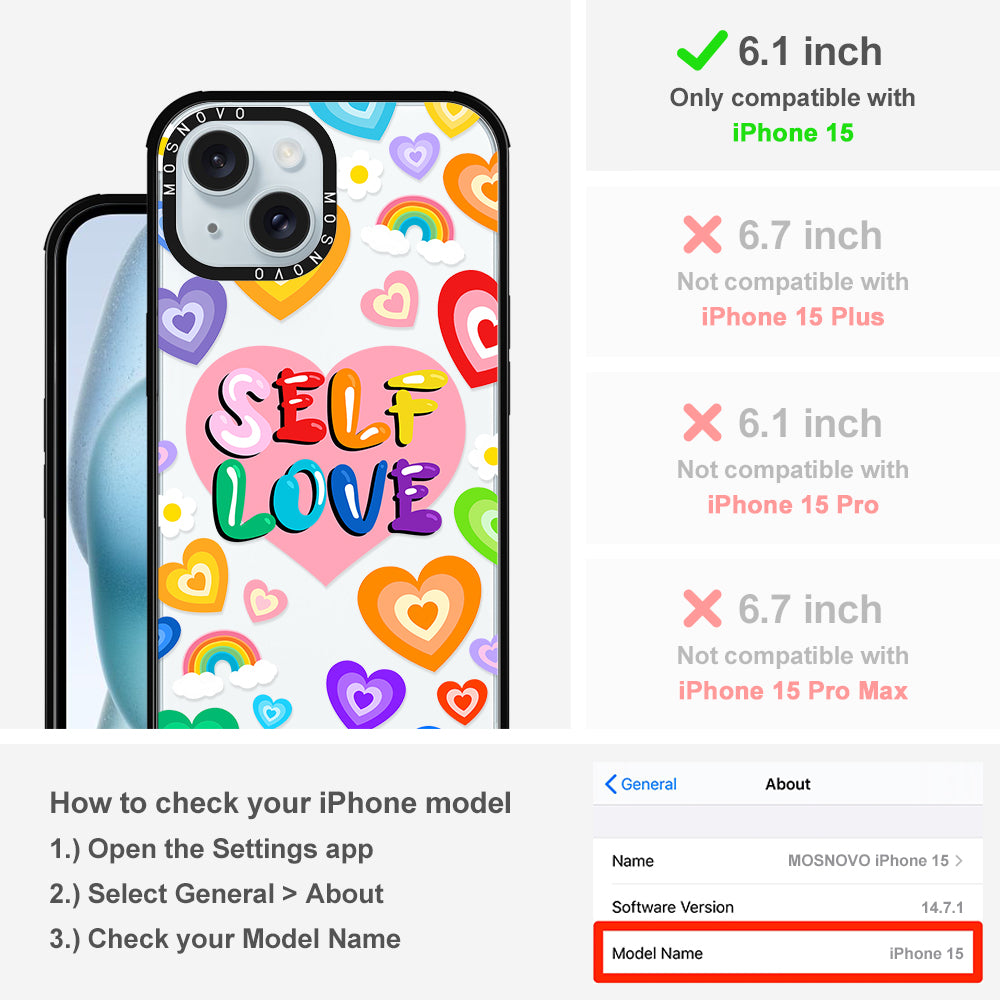 Self Love Phone Case - iPhone 15 Case - MOSNOVO