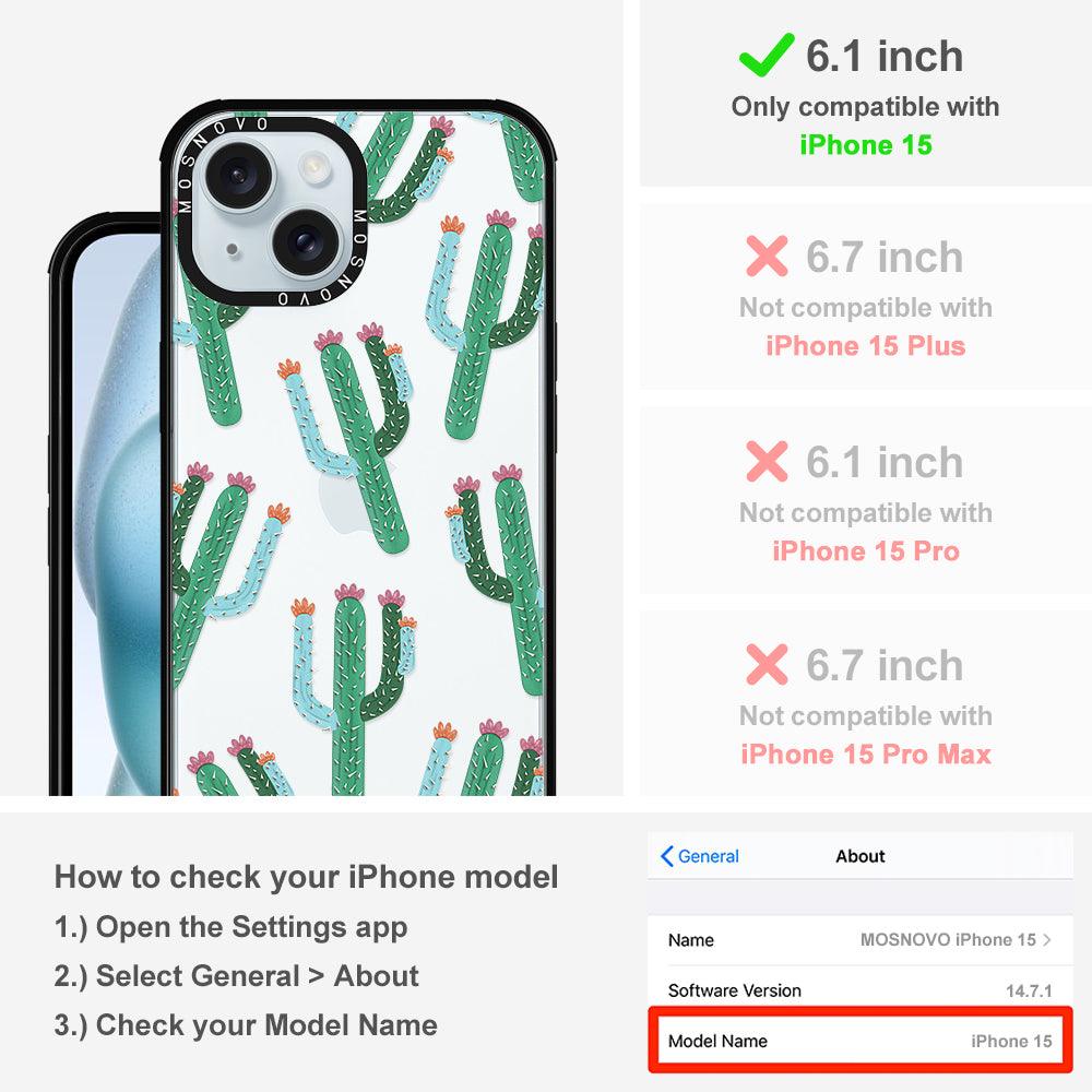 Cactus Phone Case - iPhone 15 Case - MOSNOVO
