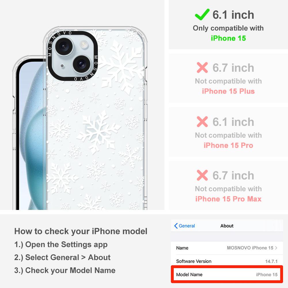 Snowflake Phone Case - iPhone 15 Case - MOSNOVO