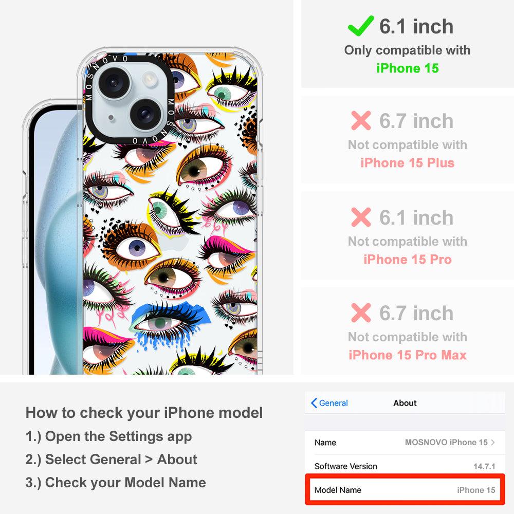 Eyes Phone Case - iPhone 15 Case - MOSNOVO