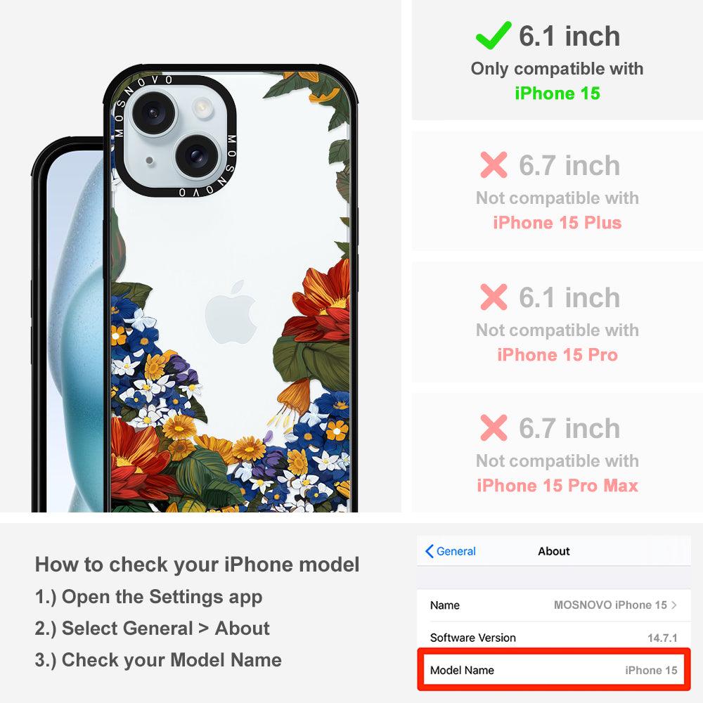 Summer Garden Phone Case - iPhone 15 Case - MOSNOVO
