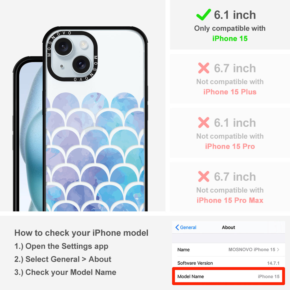 Mermaid Scales Phone Case - iPhone 15 Case - MOSNOVO