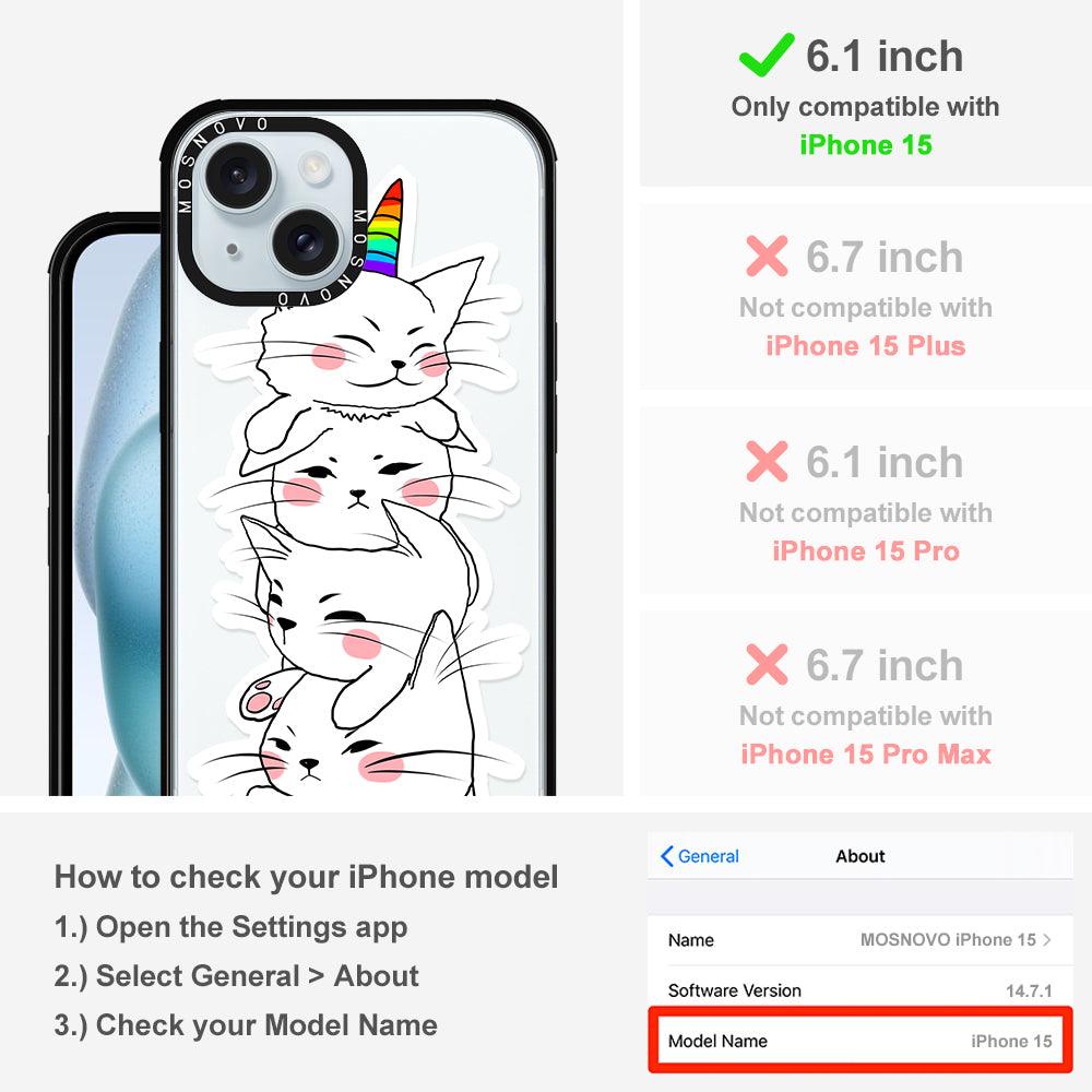 Squishcat Phone Case - iPhone 15 Case - MOSNOVO