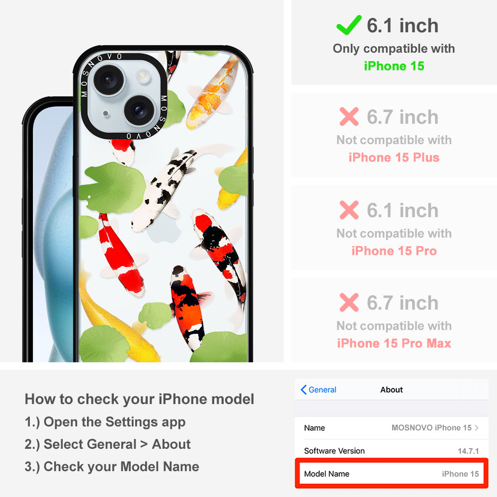 Koi Phone Case - iPhone 15 Case - MOSNOVO