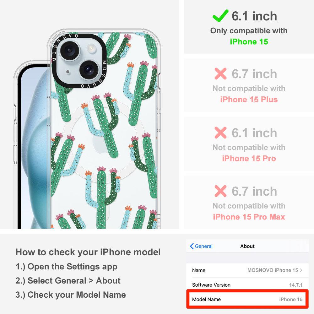 Cactus Phone Case - iPhone 15 Case - MOSNOVO