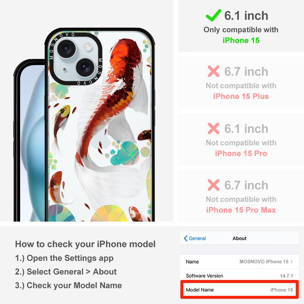 Koi Art Phone Case - iPhone 15 Case - MOSNOVO