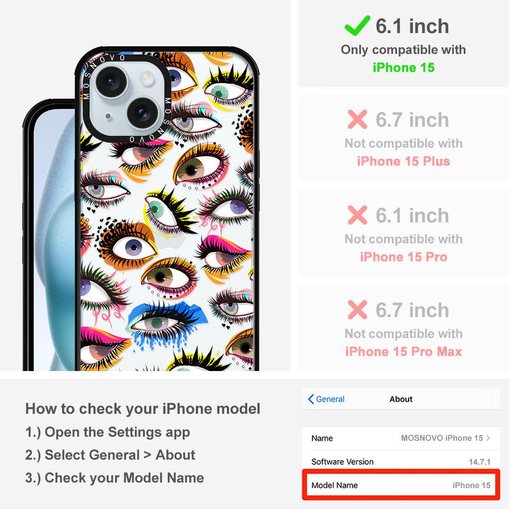 Eyes Phone Case - iPhone 15 Case - MOSNOVO