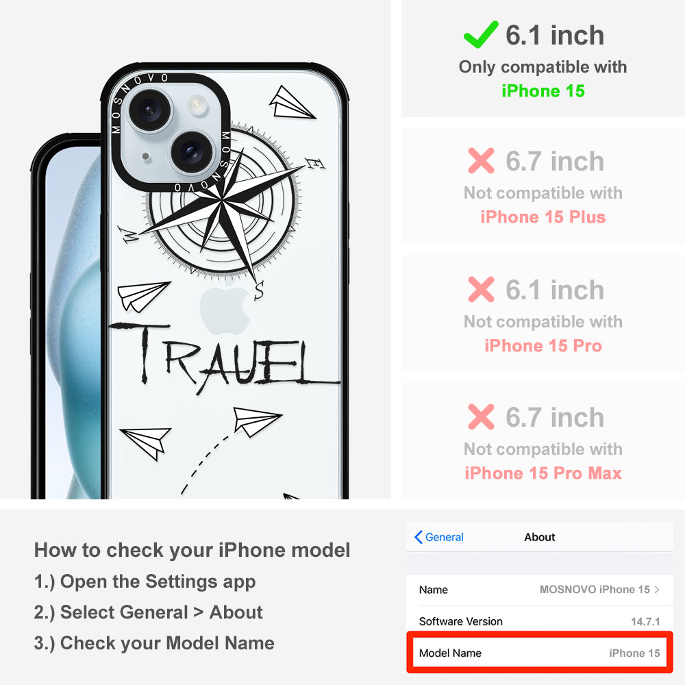 Traveller Phone Case - iPhone 15 Case - MOSNOVO