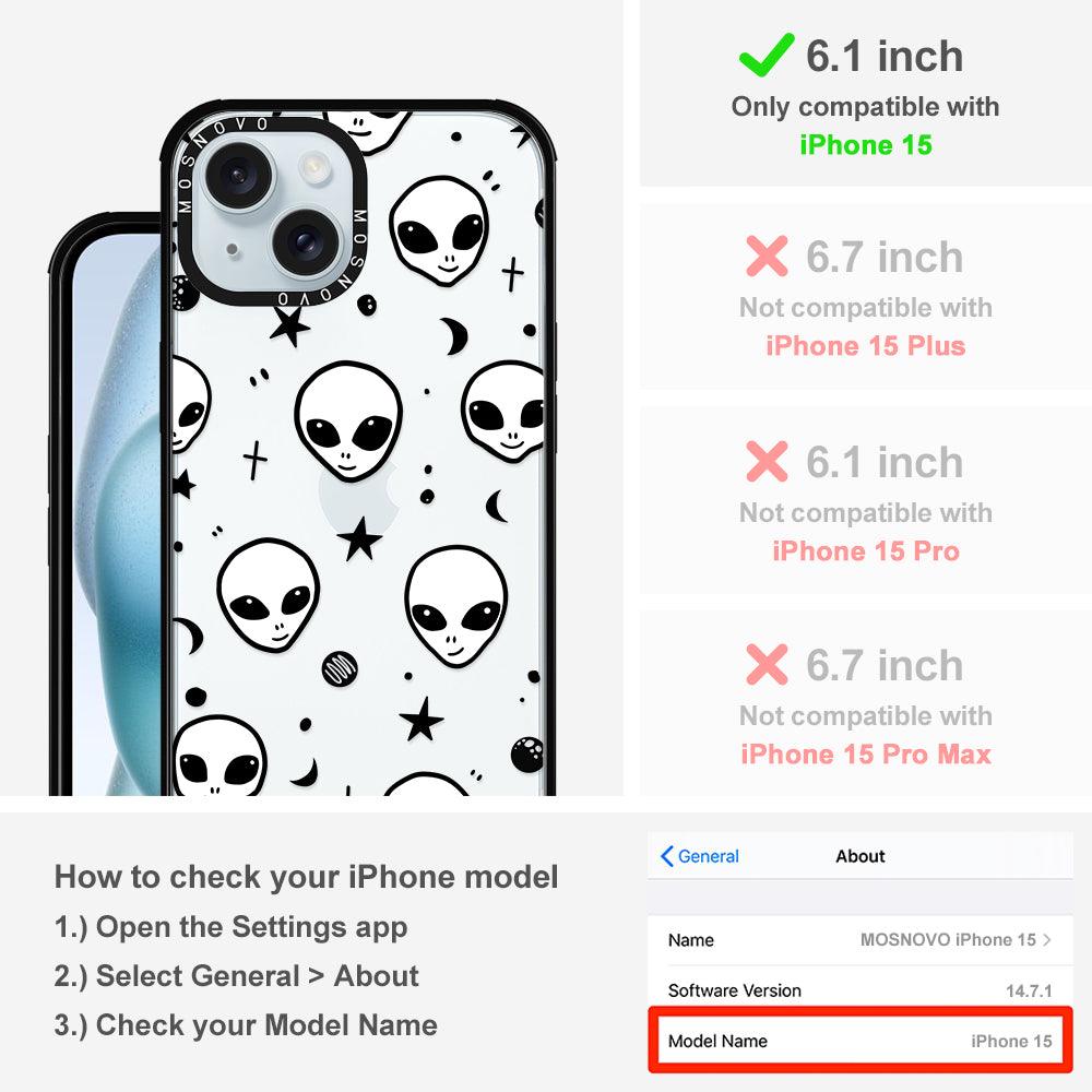 Cute Alien Phone Case - iPhone 15 Case - MOSNOVO