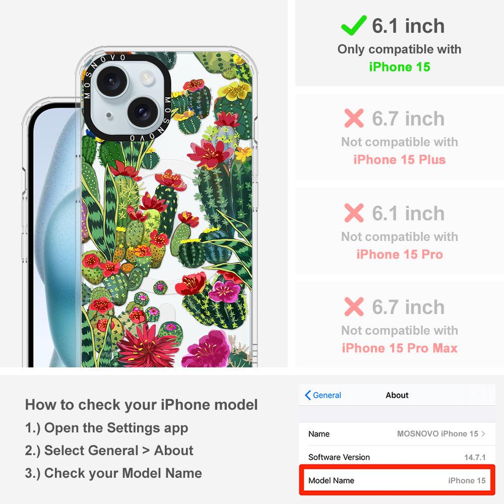 Cactus Garden Phone Case - iPhone 15 Case - MOSNOVO
