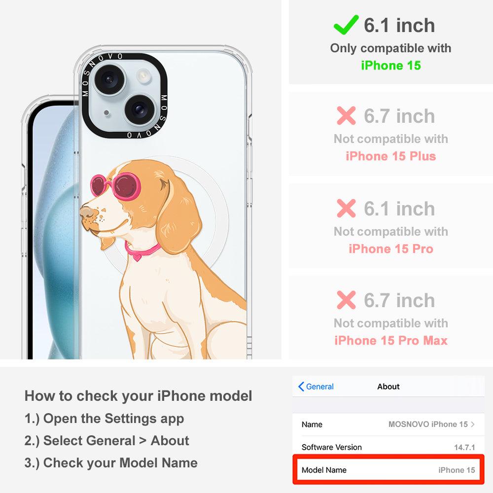 Cute Beagle Phone Case - iPhone 15 Case - MOSNOVO