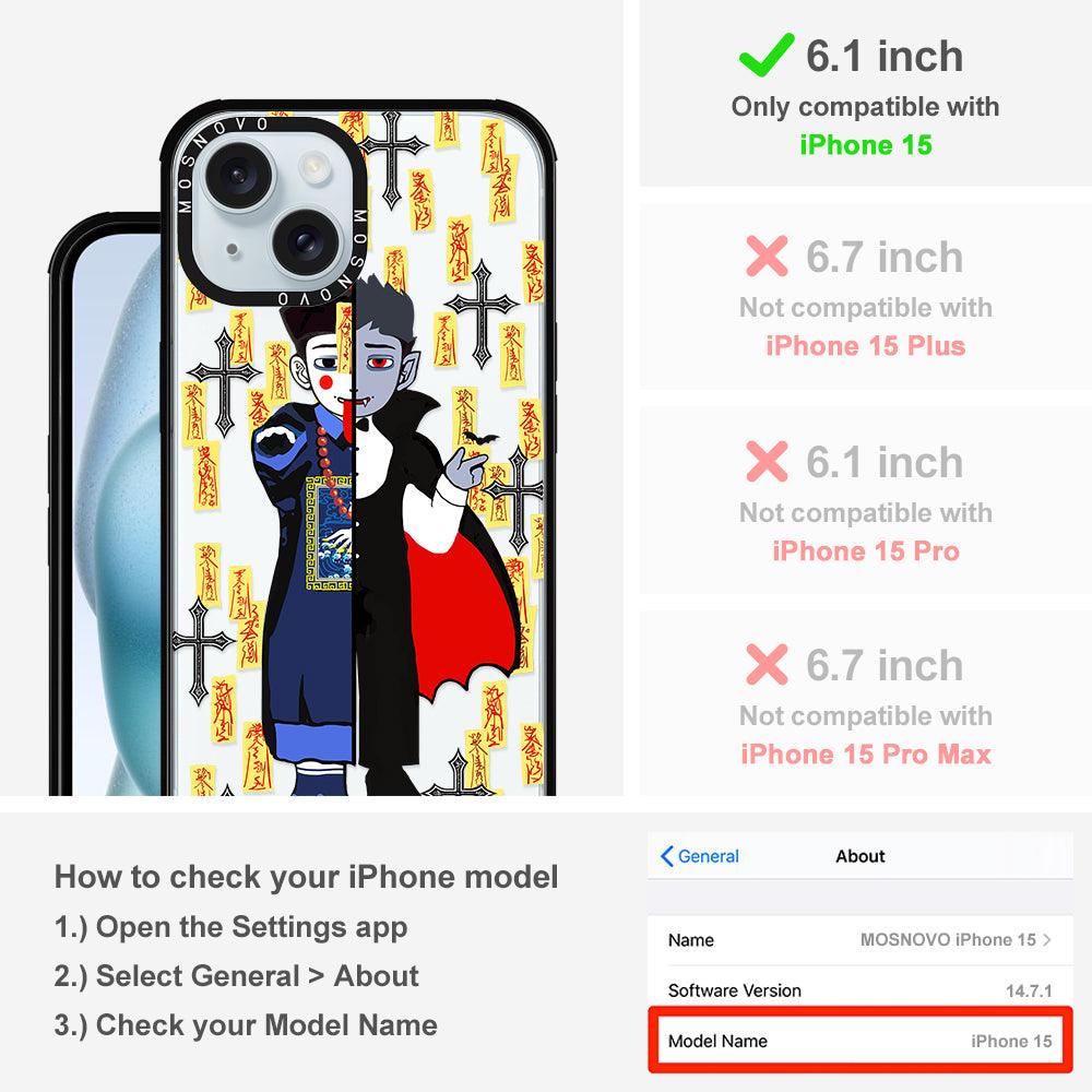 Vampire Vs Jiangshi Phone Case - iPhone 15 Case - MOSNOVO