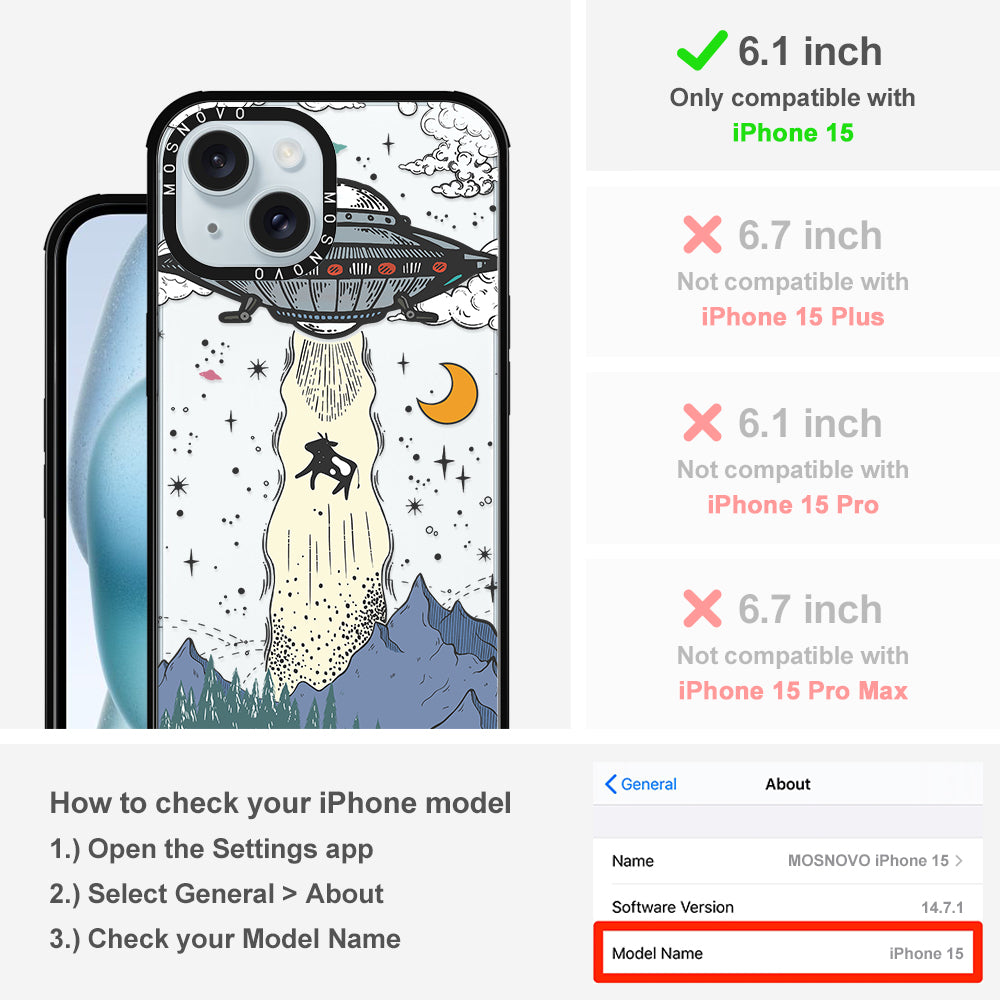 UFO Phone Case - iPhone 15 Case - MOSNOVO