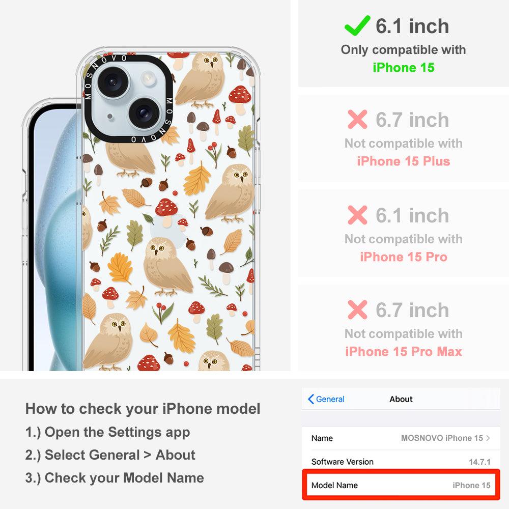 Autumn Owl Phone Case - iPhone 15 Case - MOSNOVO