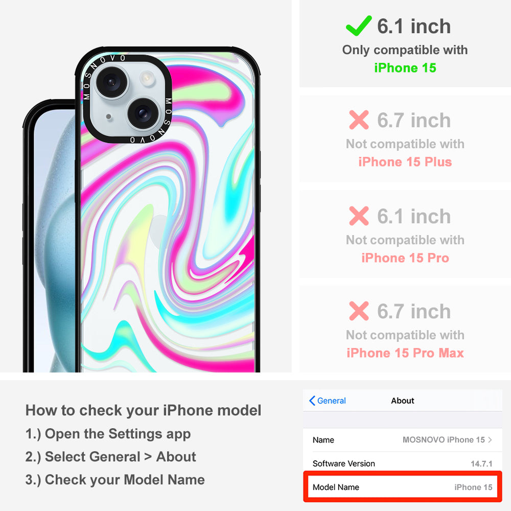 Psychedelic Swirls Phone Case - iPhone 15 Case - MOSNOVO
