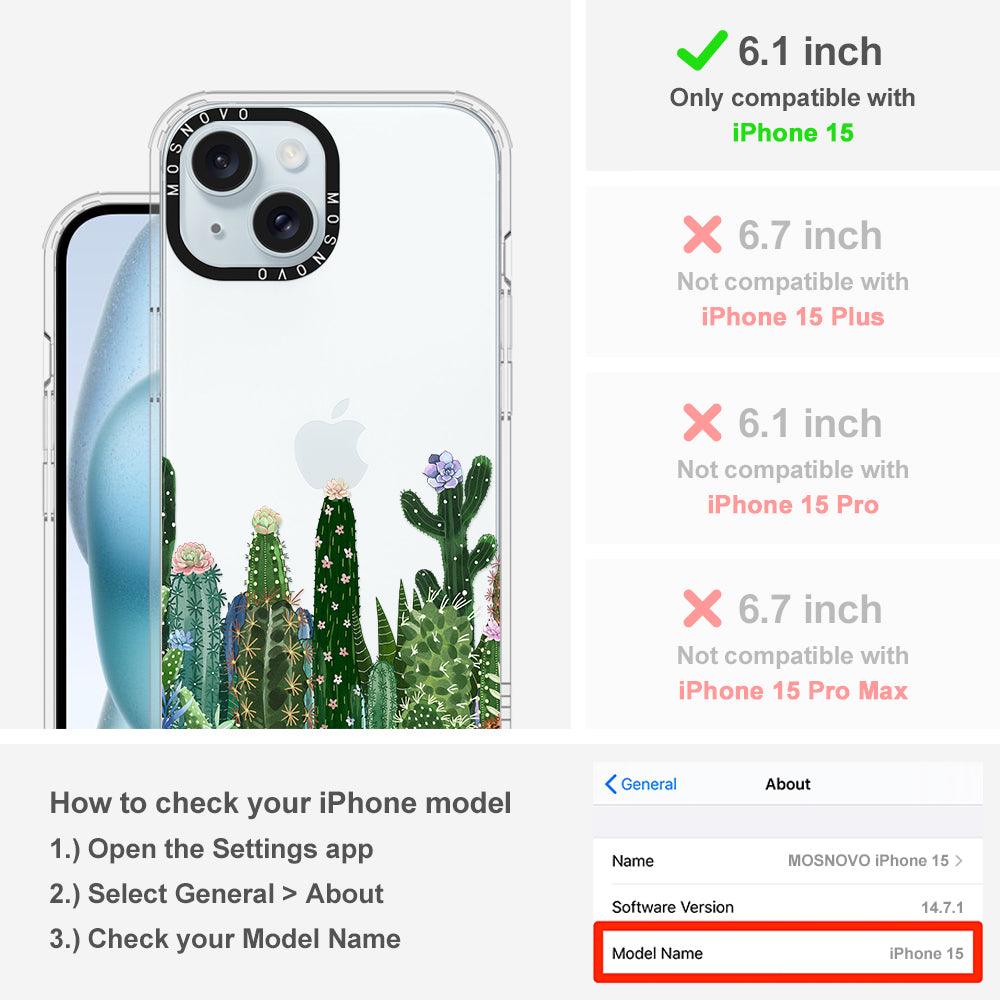 Desert Cactus Phone Case - iPhone 15 Case - MOSNOVO