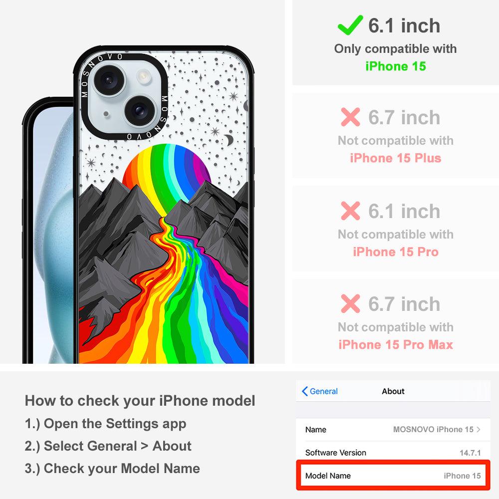 Rainbow Landscape Phone Case - iPhone 15 Case - MOSNOVO