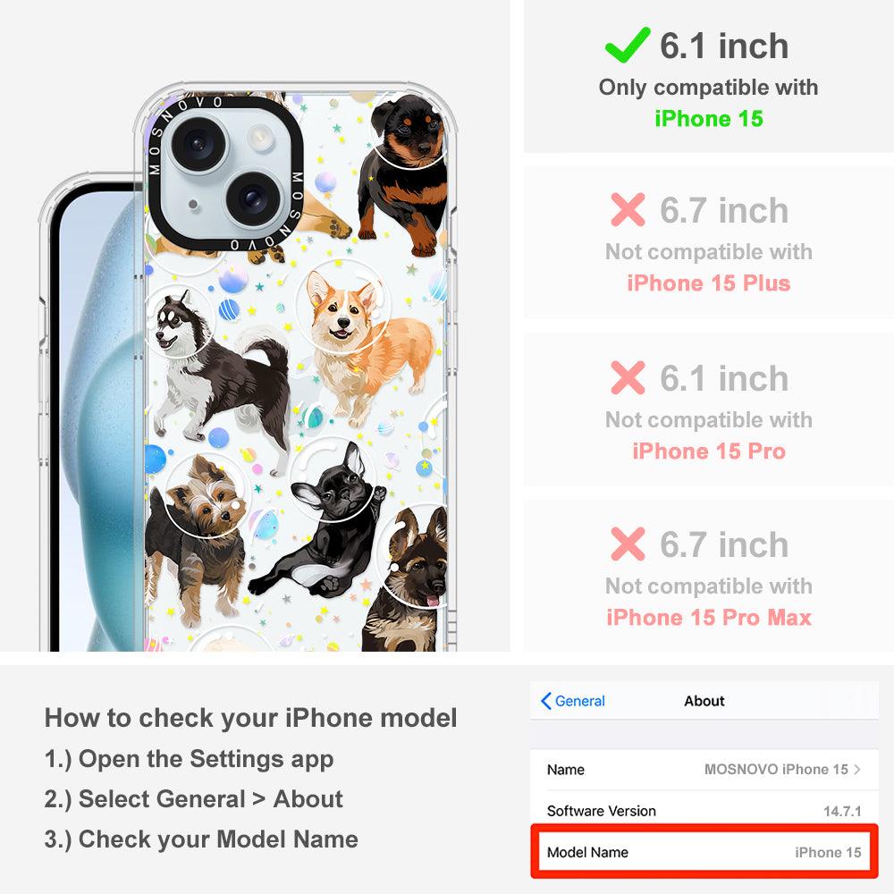 Space Dog Phone Case - iPhone 15 Case - MOSNOVO