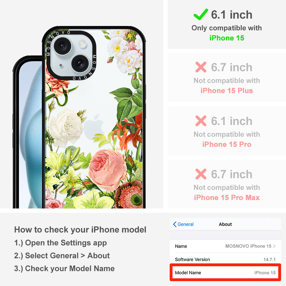 Botanical Garden Phone Case - iPhone 15 Case - MOSNOVO
