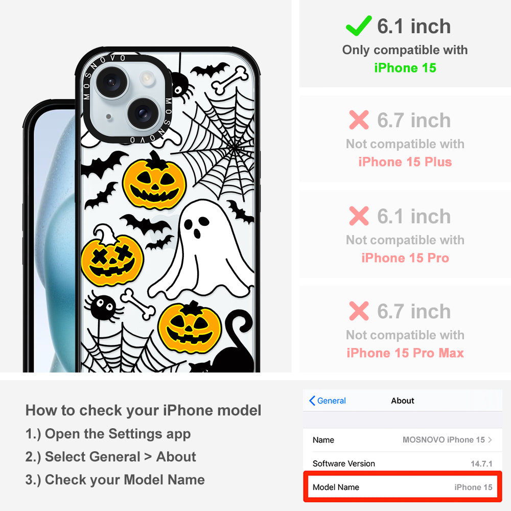 Halloween Pumpkin Phone Case - iPhone 15 Case - MOSNOVO