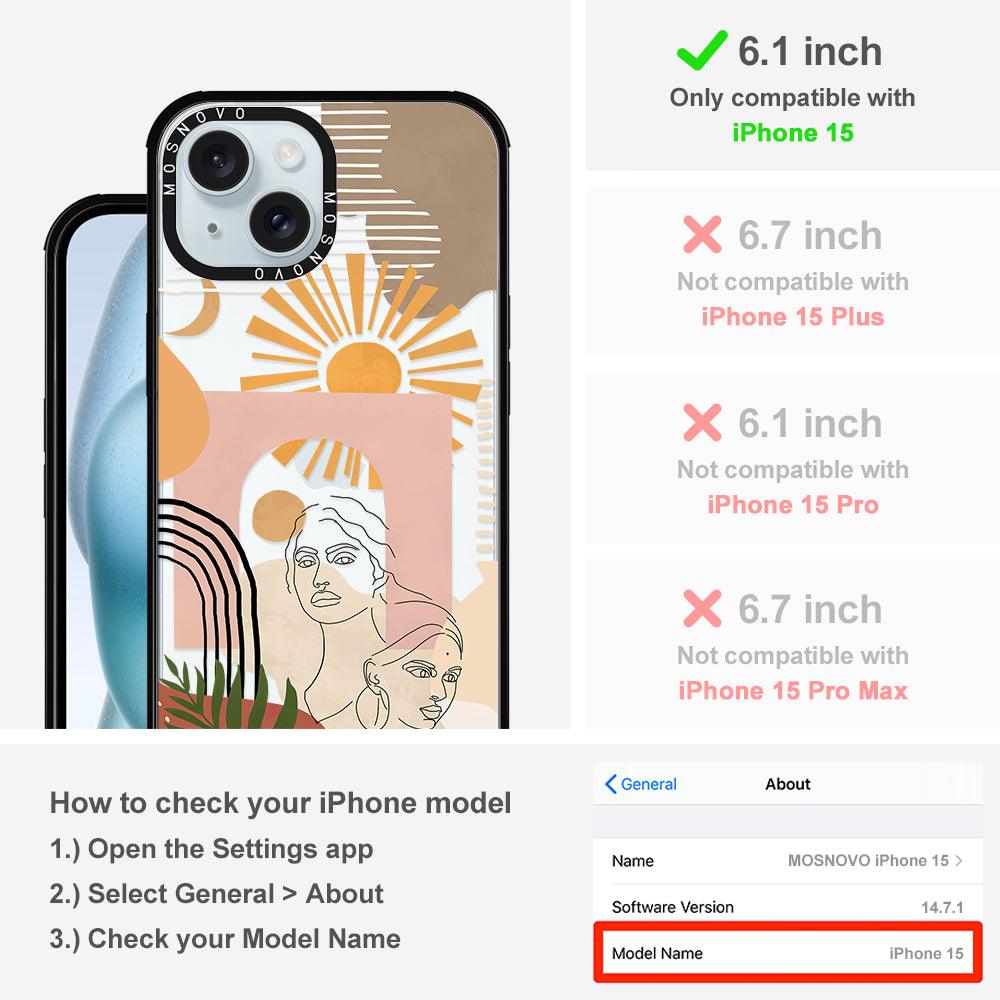 Modern Collage Art Phone Case - iPhone 15 Case - MOSNOVO