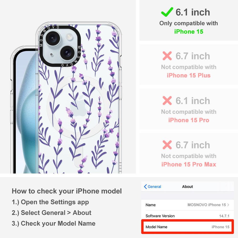 Lavenders Phone Case - iPhone 15 Case - MOSNOVO