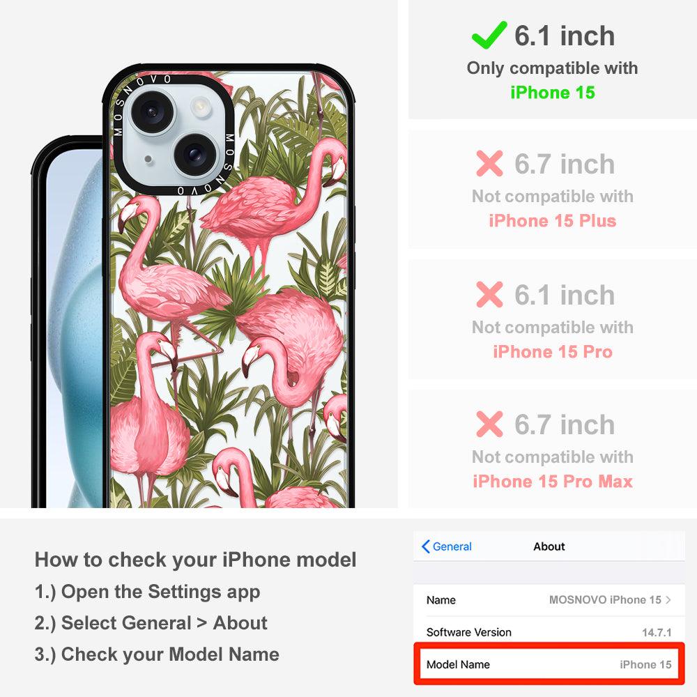 Jungle Flamingo Phone Case - iPhone 15 Case - MOSNOVO