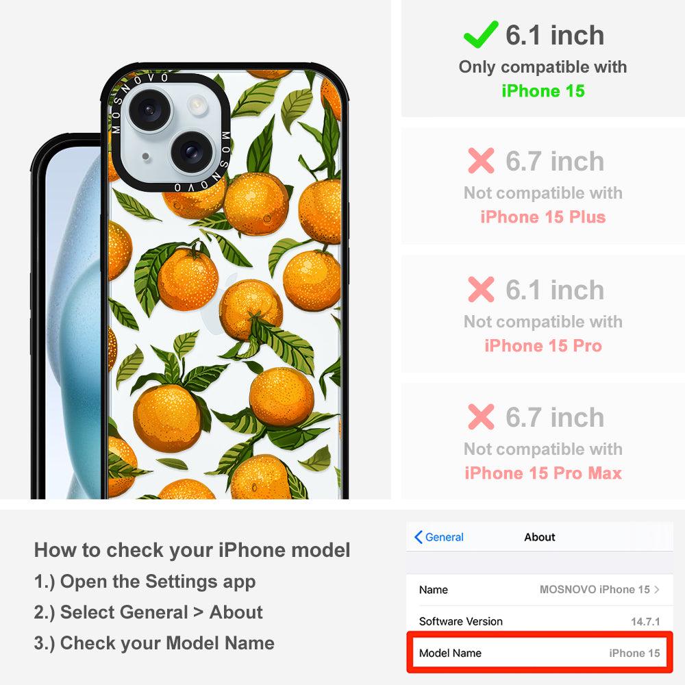 Tangerine Phone Case - iPhone 15 Case - MOSNOVO