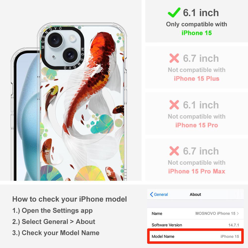 Koi Art Phone Case - iPhone 15 Case - MOSNOVO