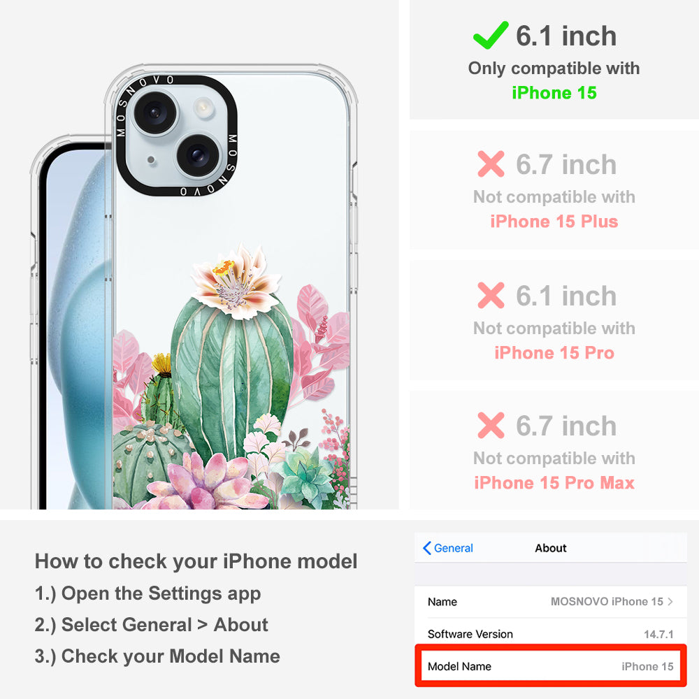 Cactaceae Phone Case - iPhone 15 Case - MOSNOVO