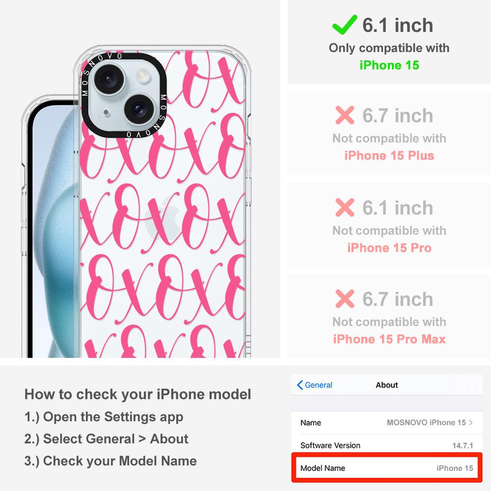 XOXO Phone Case - iPhone 15 Case - MOSNOVO