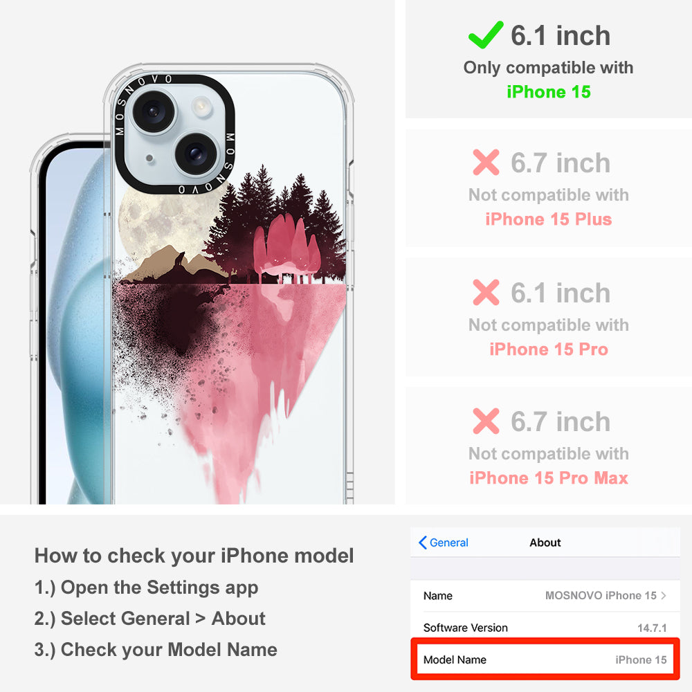 Mountain Landscape Phone Case - iPhone 15 Case - MOSNOVO
