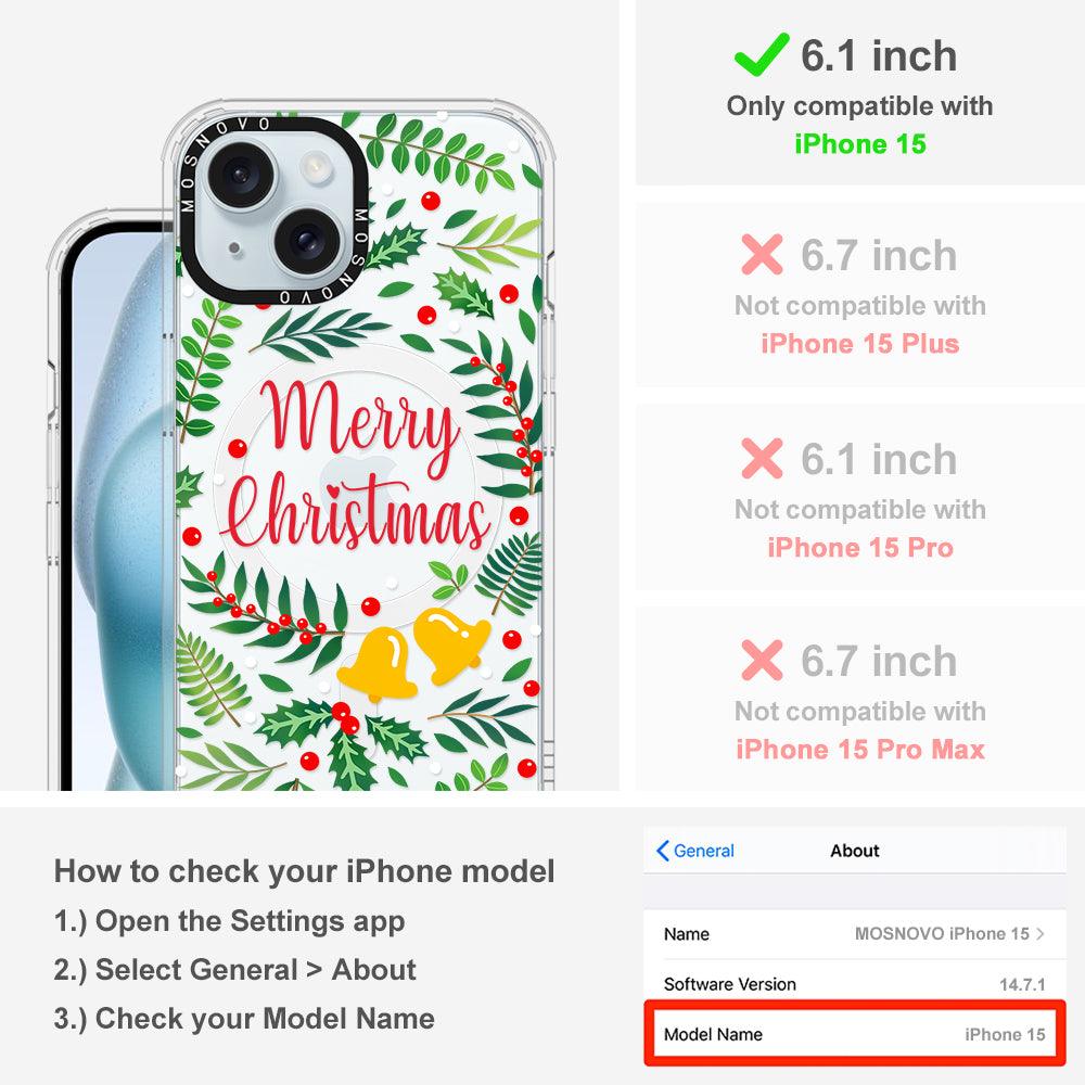 Merry Christmas Phone Case - iPhone 15 Case - MOSNOVO