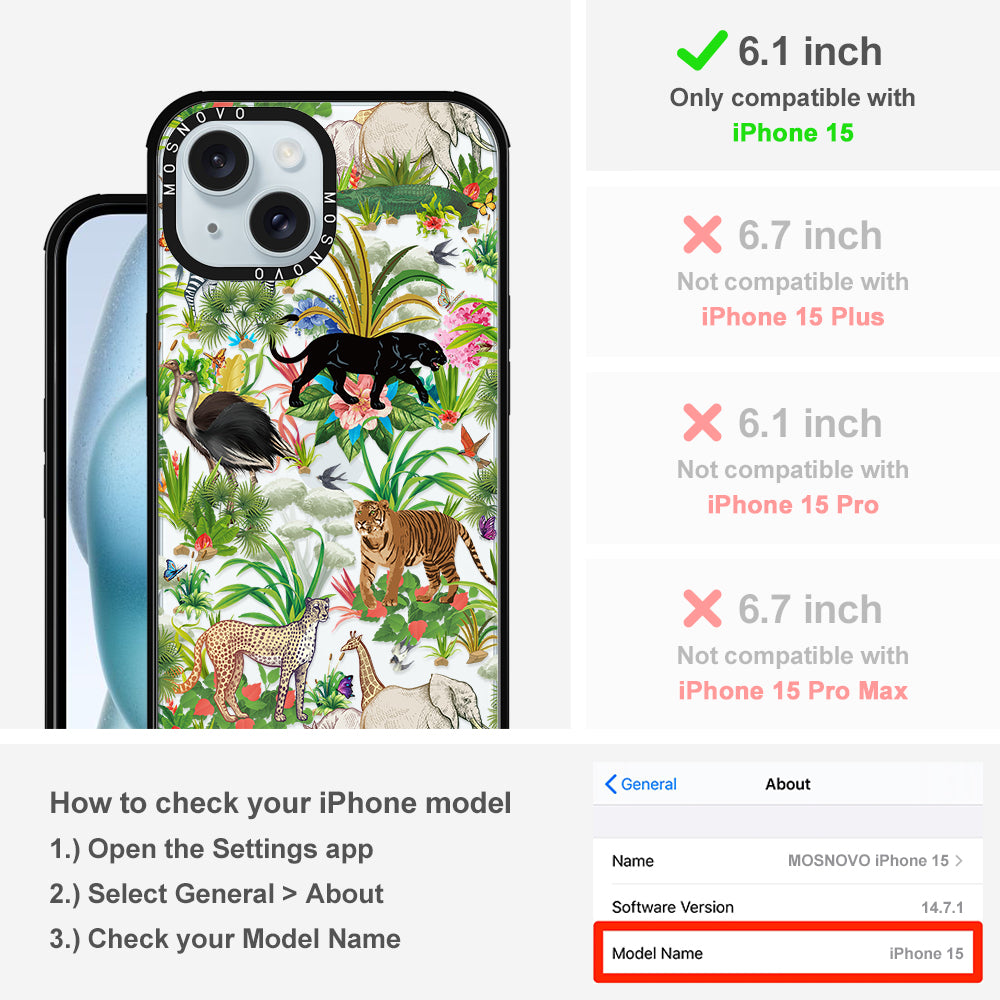Wildlife Phone Case - iPhone 15 Case - MOSNOVO