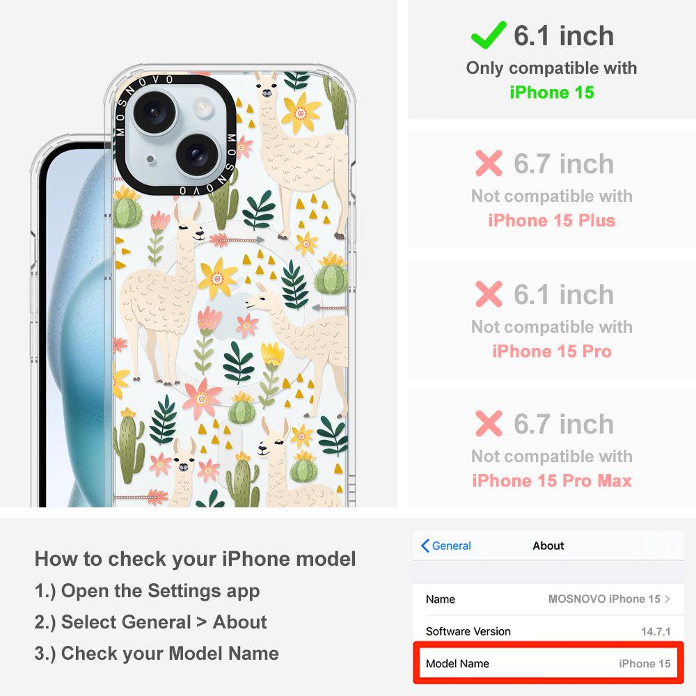 Desert Llama Phone Case - iPhone 15 Case - MOSNOVO