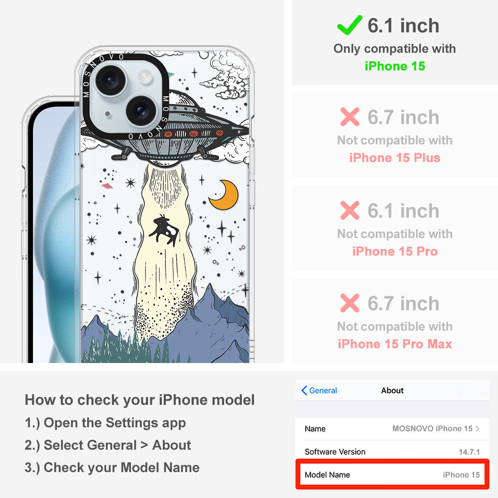 UFO Phone Case - iPhone 15 Case - MOSNOVO
