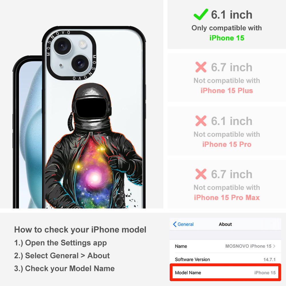 Mystery Astronaut Phone Case - iPhone 15 Case - MOSNOVO