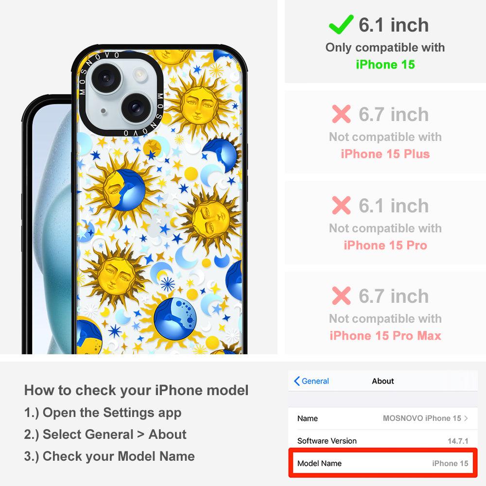 Sun and Moon Phone Case - iPhone 15 Case - MOSNOVO