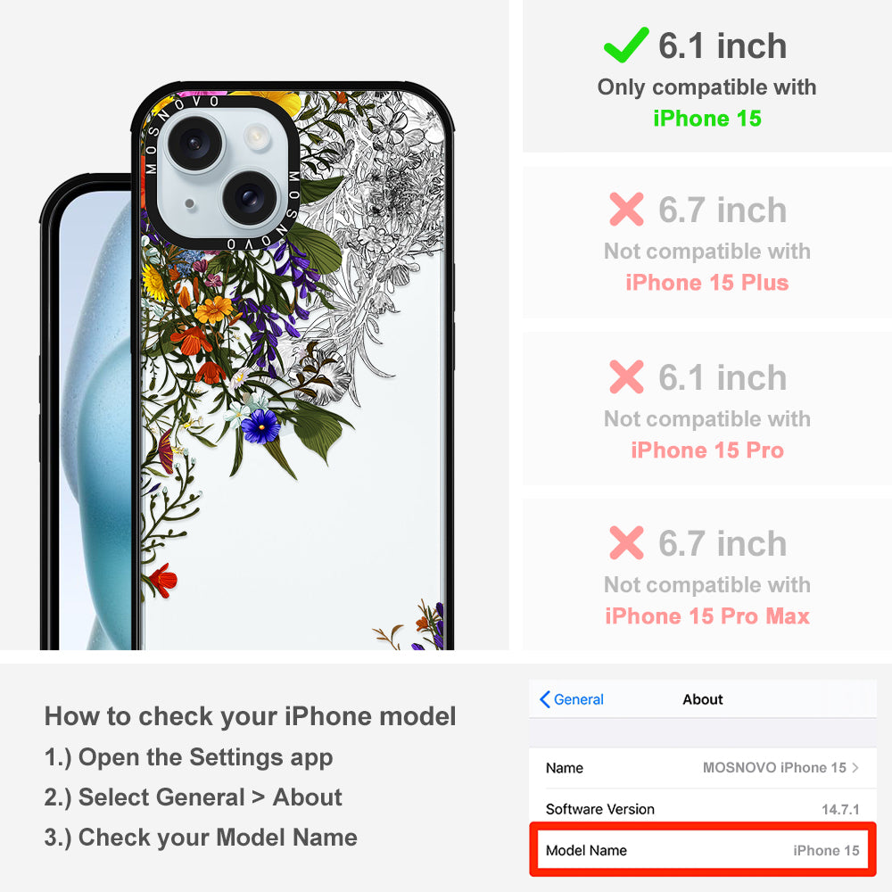 Beautiful Bloom Phone Case - iPhone 15 Case - MOSNOVO