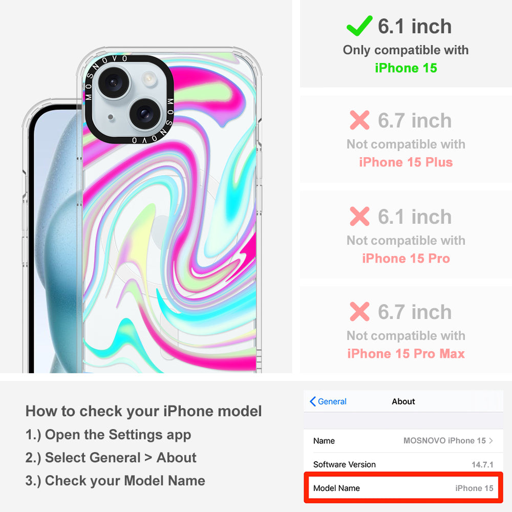 Psychedelic Swirls Phone Case - iPhone 15 Case - MOSNOVO