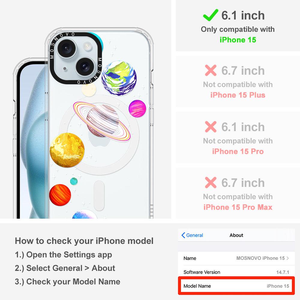 The Planet Phone Case - iPhone 15 Case Clear With Magsafe