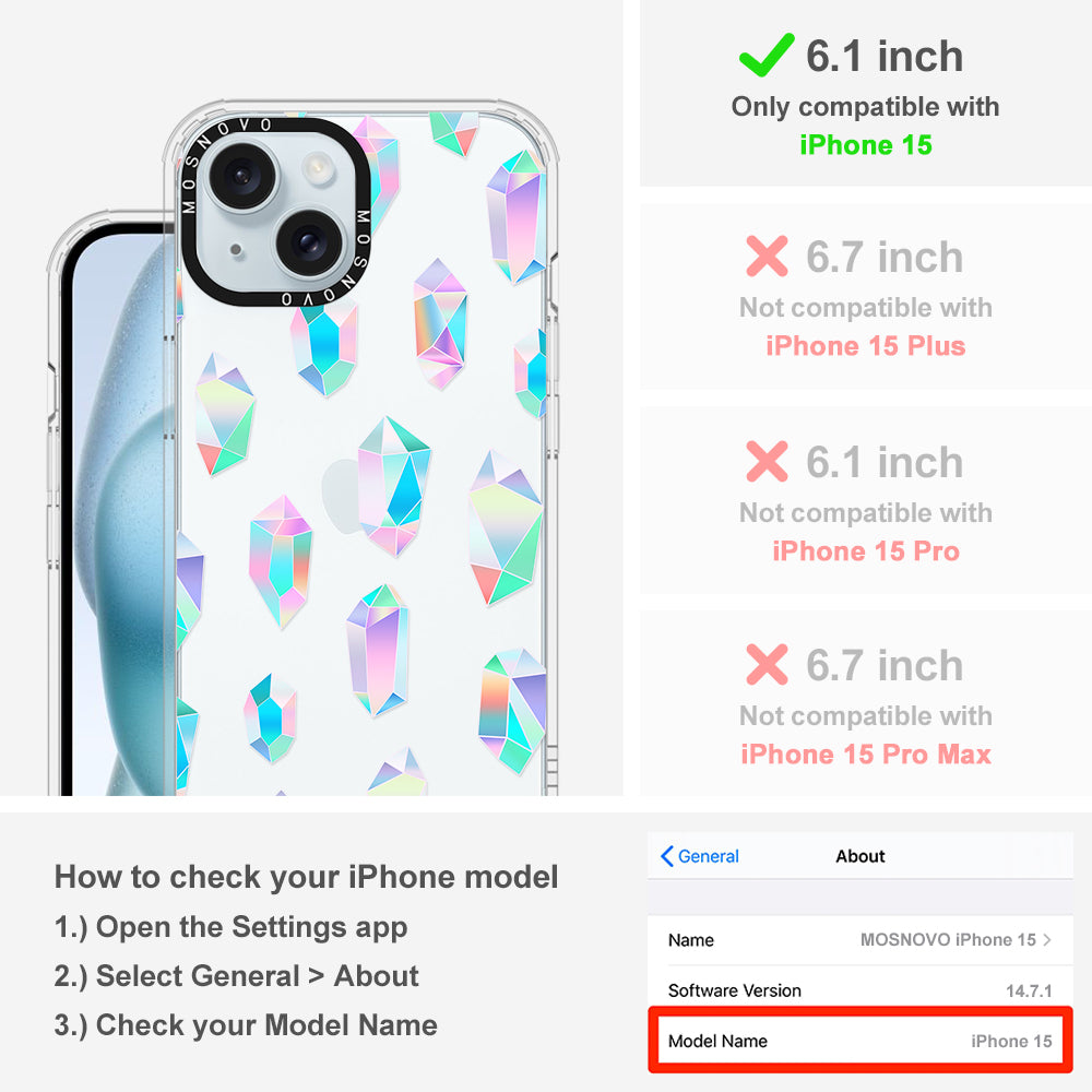 Gradient Diamond Phone Case - iPhone 15 Case - MOSNOVO