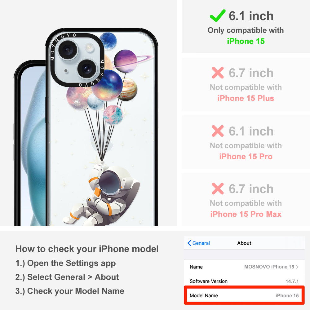 Astronaut Phone Case - iPhone 15 Case - MOSNOVO
