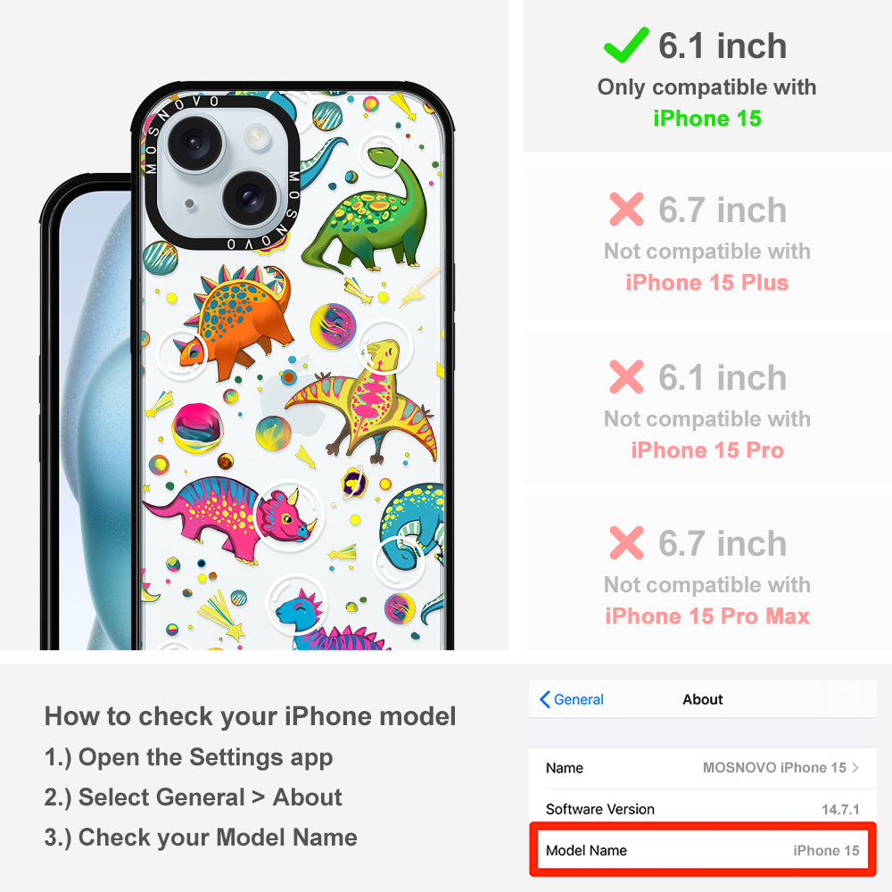 Dinosaur Planet Phone Case - iPhone 15 Case - MOSNOVO
