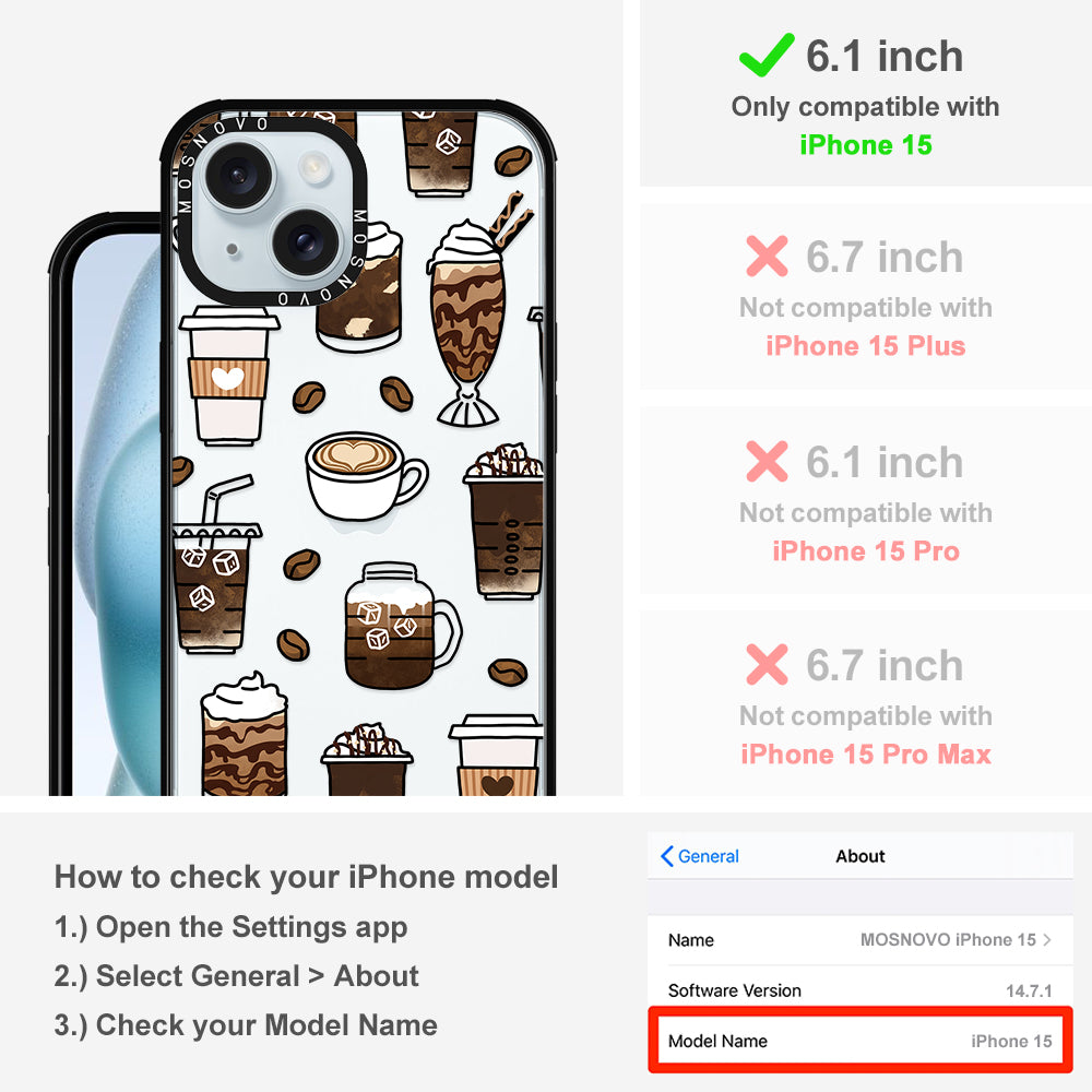 Coffee Phone Case - iPhone 15 Case - MOSNOVO