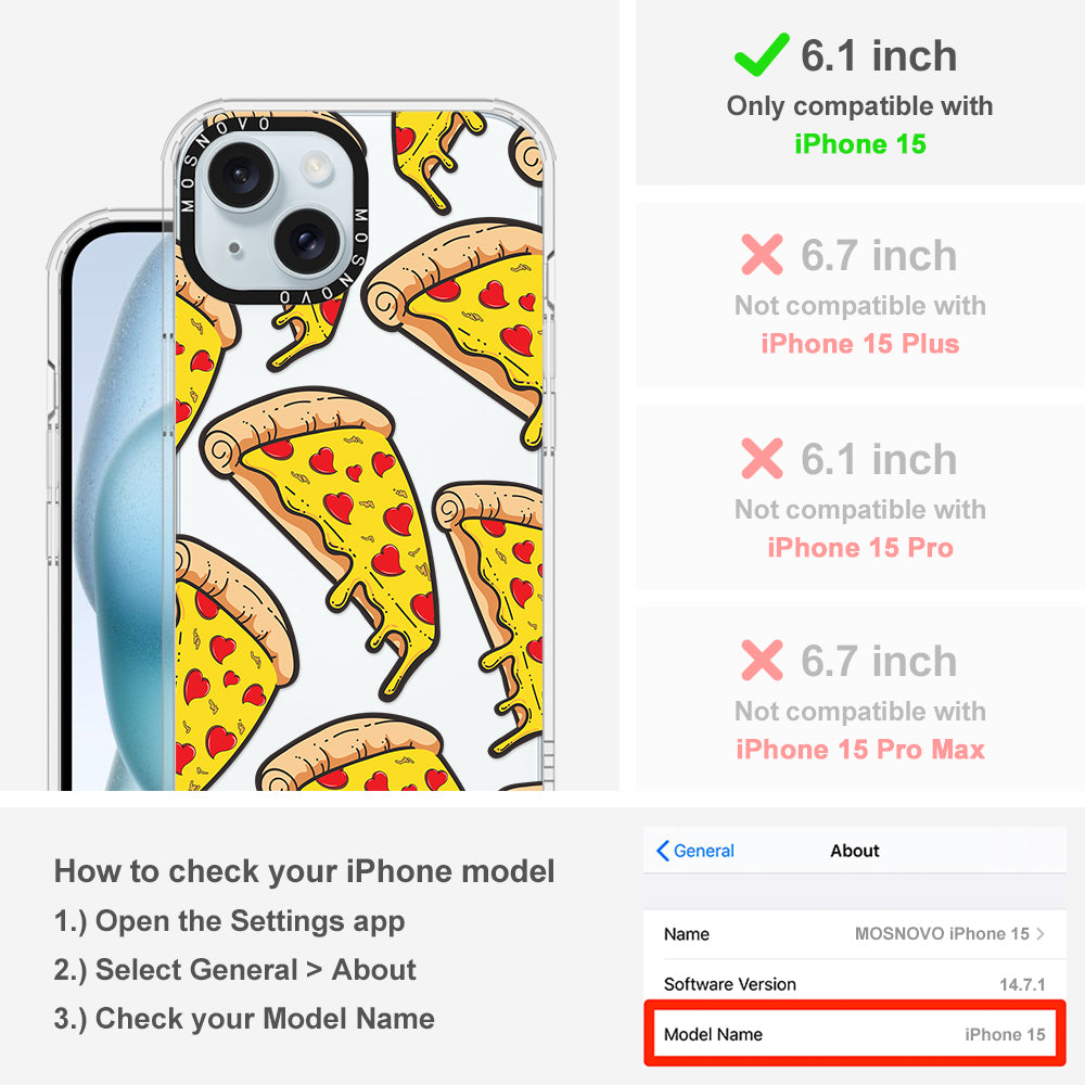 Pizza Phone Case - iPhone 15 Case - MOSNOVO