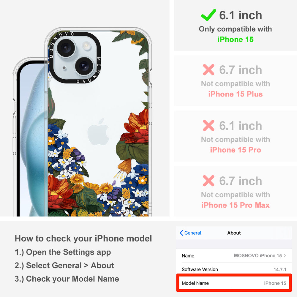 Summer Garden Phone Case - iPhone 15 Case - MOSNOVO